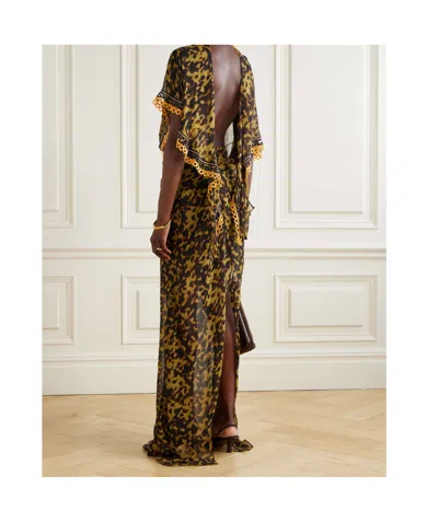 Christopher Esber Backless Pleated Dress In Multi