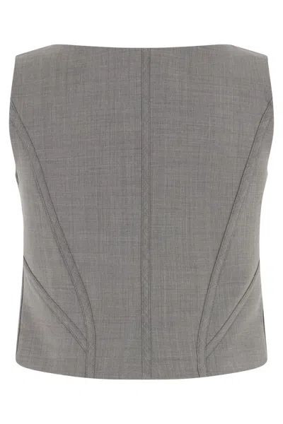 Giuseppe Di Morabito Hook-front Bustier Top In Gray
