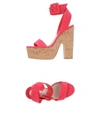 Brian Atwood Sandals In Coral
