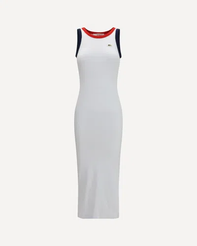 Fiorucci Ribbed Angels-patch Midi Dress In White