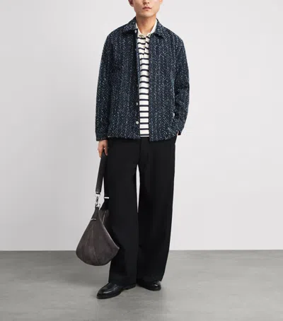Samsoe & Samsoe Samsoe Samsoe Sacastor X Denim Overshirt In Blue