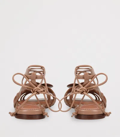 Zimmermann Leather Orchid Sandals In Multi