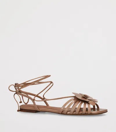 Zimmermann Leather Orchid Sandals In Multi