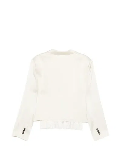 Frenken Double-breasted Blazer In Neutral