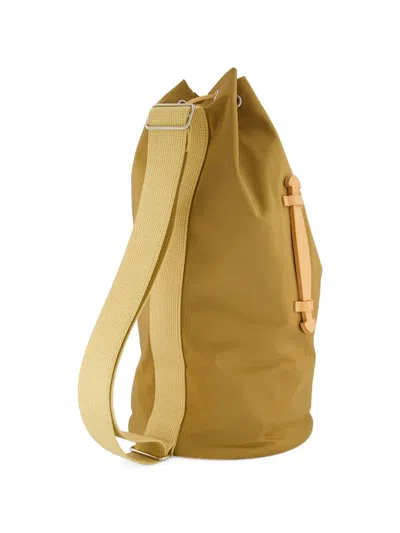Auralee Aeta Drawstring Backpack In Brown