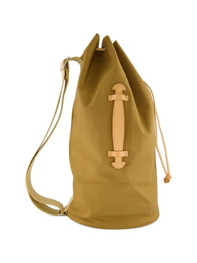 Auralee Aeta Drawstring Backpack In Brown