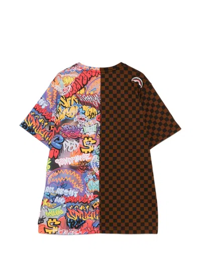 Sprayground Kid Graffiti-print T-shirt In Multi