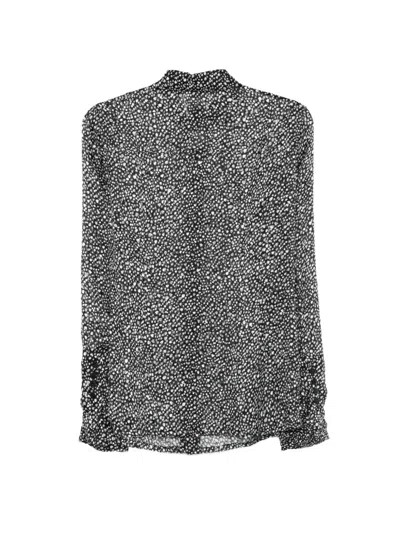 Sapio Speckle-pattern Shirt In Gray