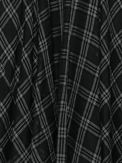 Marc Le Bihan Check-pattern Asymmetric Skirt In Multi