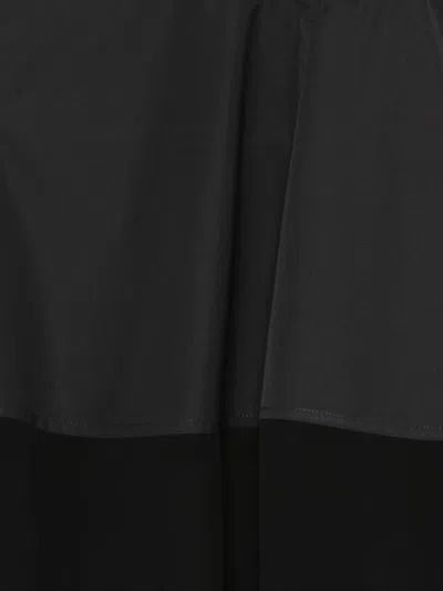 Litkovska Panelled Drawstring Top In Black
