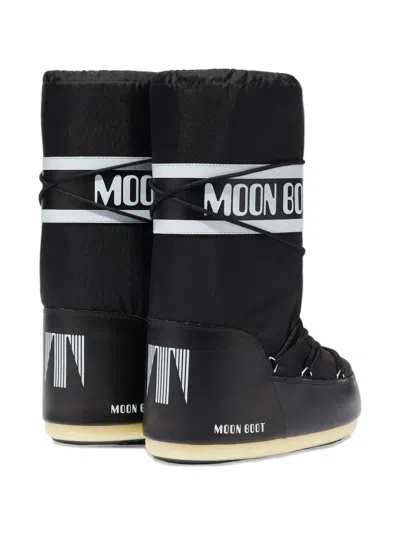 Moon Boot Icon High Nylon Boots In Black
