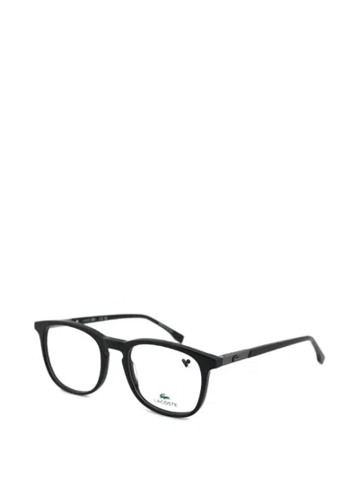 Lacoste Round-frame Glasses In Black