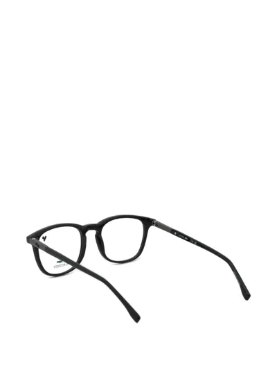 Lacoste Round-frame Glasses In Black
