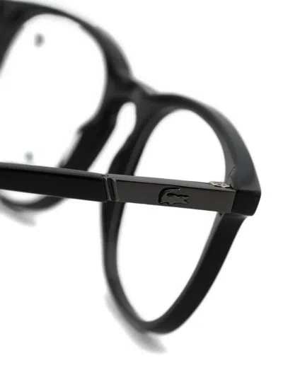 Lacoste Round-frame Glasses In Black