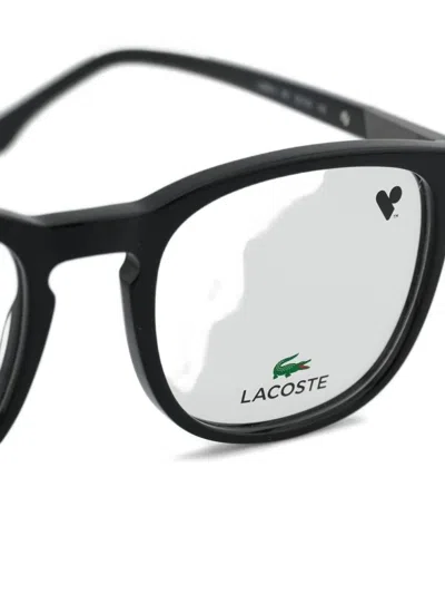 Lacoste Round-frame Glasses In Black