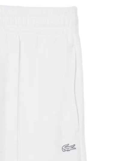 Lacoste Logo-detail Drawstring Track Pants In White