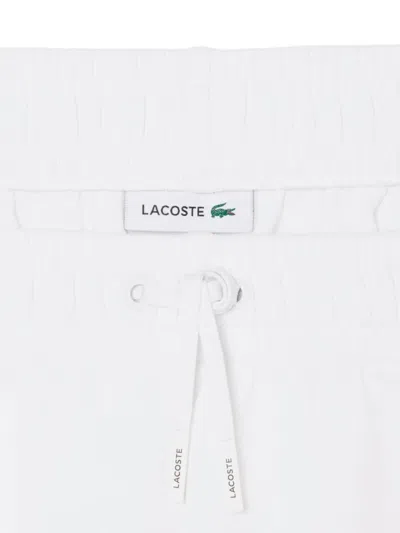 Lacoste Logo-detail Drawstring Track Pants In White