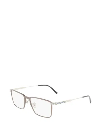Lacoste Rectangle-frame Glasses In Gray