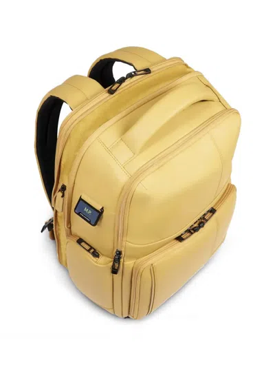 Piquadro Expandable Backpack In Yellow