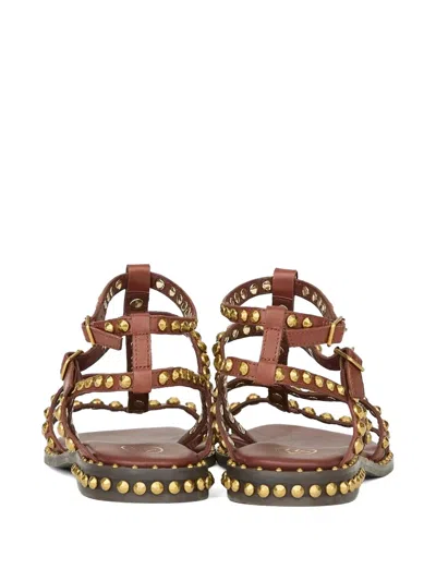 Ash Precious Stud-embellished Sandals In Yellow