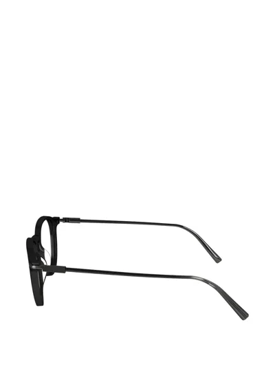 Ferragamo Round-frame Glasses In Black