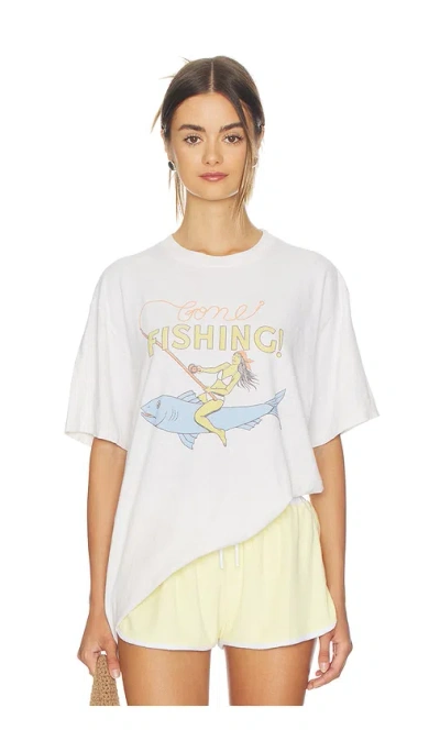 FISHING 图案T恤
