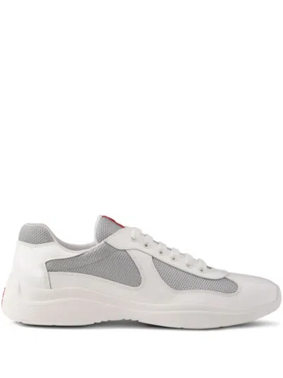 Prada Performance-driven Sneakers With Streamlined Design In White