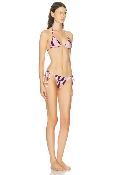 Adriana Degreas Bold Floral String Bikini Set In Multi