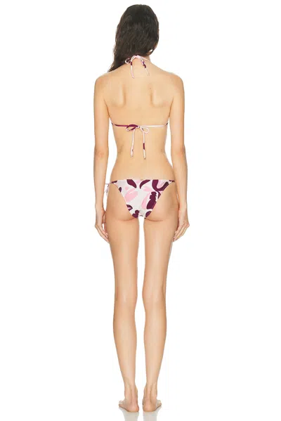 Adriana Degreas Bold Floral String Bikini Set In Multi