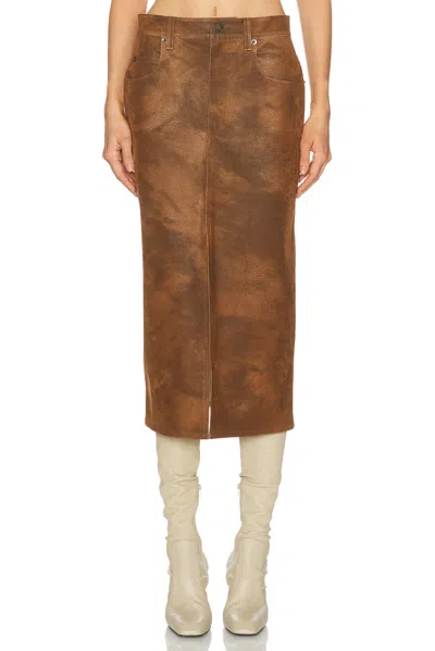 Isabel Marant Étoile Bisane Skirt In Brown