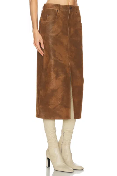 Isabel Marant Étoile Bisane Skirt In Brown