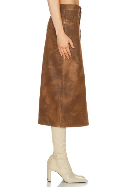 Isabel Marant Étoile Bisane Skirt In Brown