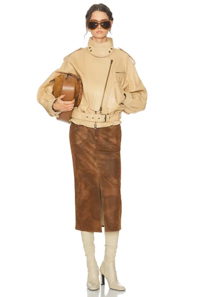 Isabel Marant Étoile Bisane Skirt In Brown