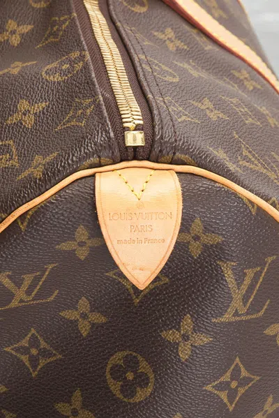 Pre-owned Louis Vuitton Monogram Keepall 45 Handbag In Brown