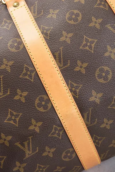 Pre-owned Louis Vuitton Monogram Keepall 45 Handbag In Brown