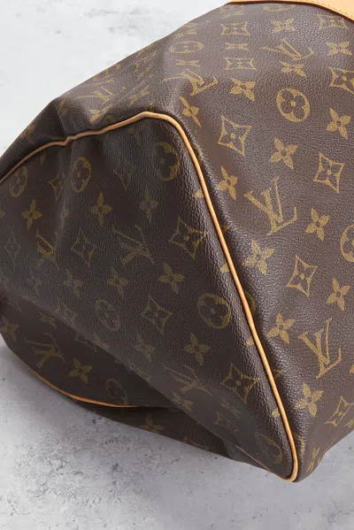 Pre-owned Louis Vuitton Monogram Keepall 45 Handbag In Brown