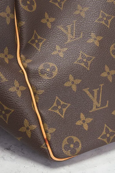 Pre-owned Louis Vuitton Monogram Keepall 45 Handbag In Brown