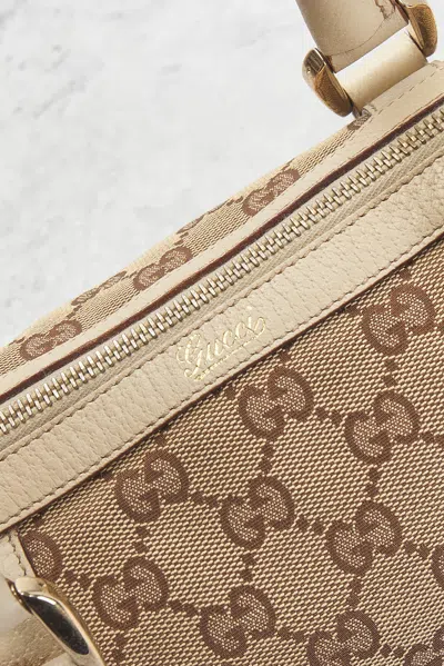 Pre-owned Gucci Abbey Tote Bag In Sand