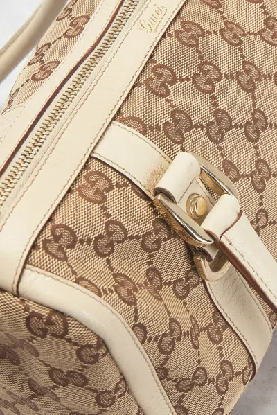Pre-owned Gucci Abbey Tote Bag In Sand