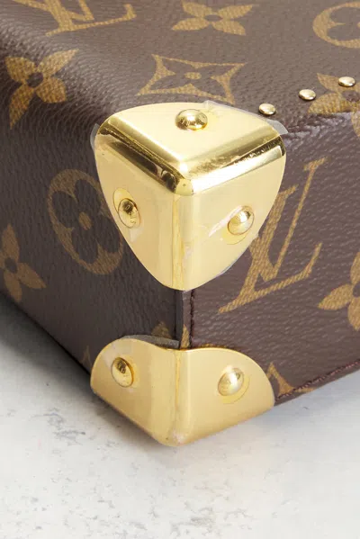 Pre-owned Louis Vuitton Monogram Reverse Camera Box Handbag In Brown