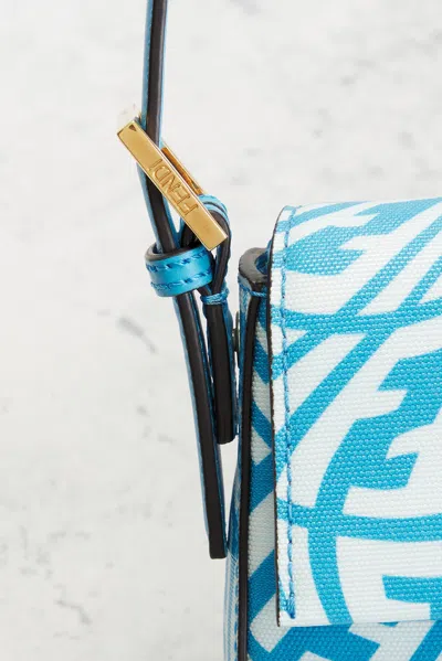 Pre-owned Fendi X Sarah Coleman Ff Vertigo Baguette In Blue