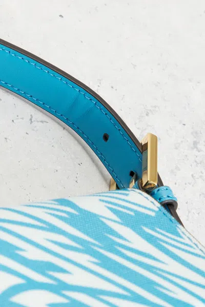 Pre-owned Fendi X Sarah Coleman Ff Vertigo Baguette In Blue