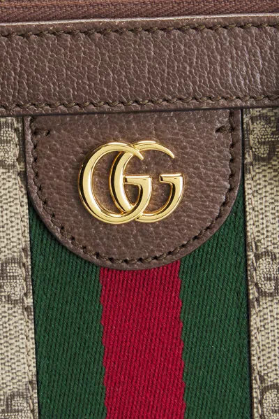 Pre-owned Gucci Ophidia Tote Bag In Sand