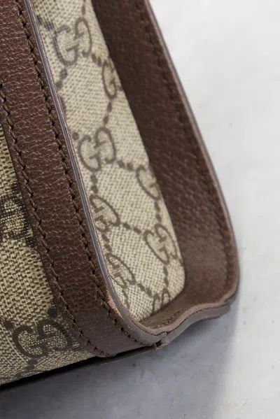 Pre-owned Gucci Ophidia Tote Bag In Sand
