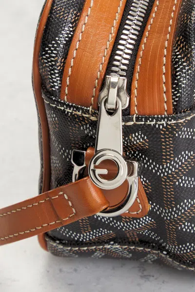 Pre-owned Goyard Cap-vert Pm Shoulder Bag In Black