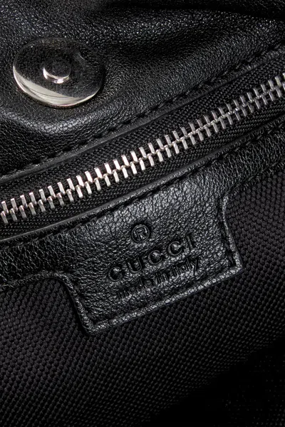 Pre-owned Gucci Sakai Be Green Blondie Tote Bag In Black