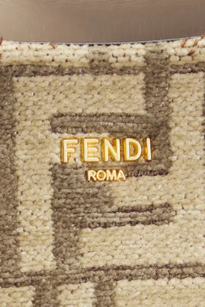 Pre-owned Fendi O'lock Swing Shoulder Bag In Sand