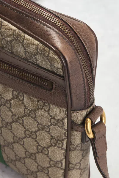 Pre-owned Gucci Ophidia Messenger Bag In Sand