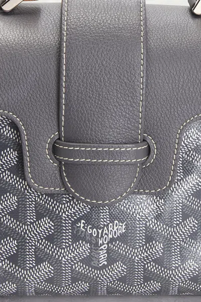 Pre-owned Goyard Mini Saigon Souple Handbag In Gray