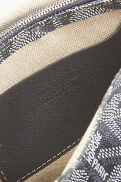 Pre-owned Goyard Plumet Pocket Wallet In Gray